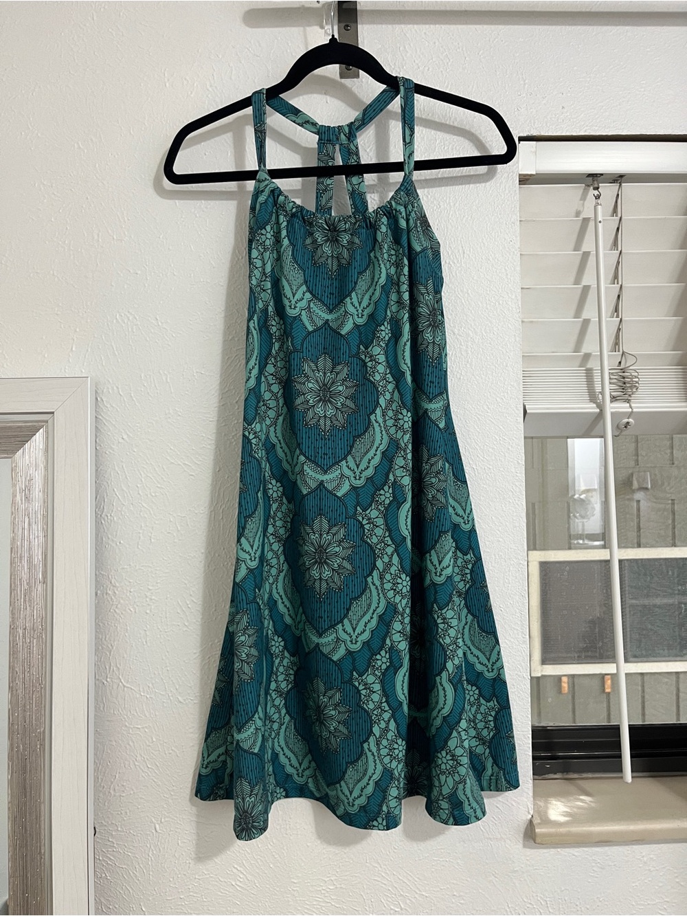 Teal Patterned Prana Athletic Dress - Women's